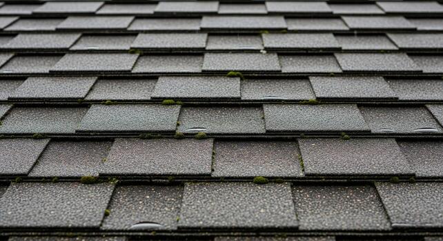 Inspecting roof shingles
